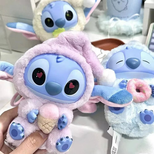 2025Hot Stitch Eat Something before Sleep Series Blind Box Plush Vinyl Toys Cute Doll Labu V3 Mystery Box Bag Pendant Decor Gift