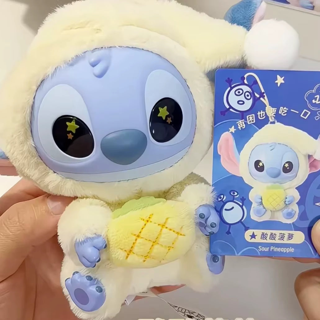 2025Hot Stitch Eat Something before Sleep Series Blind Box Plush Vinyl Toys Cute Doll Labu V3 Mystery Box Bag Pendant Decor Gift