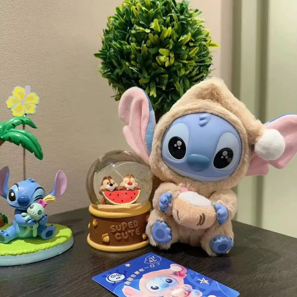 2025Hot Stitch Eat Something before Sleep Series Blind Box Plush Vinyl Toys Cute Doll Labu V3 Mystery Box Bag Pendant Decor Gift